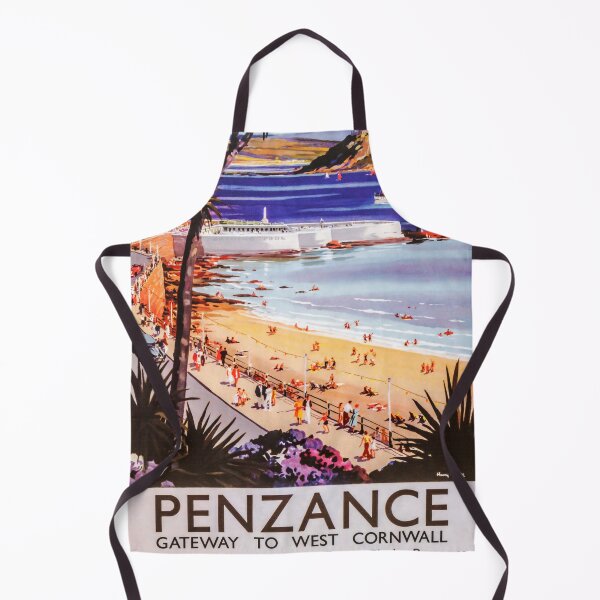 Item preview, Penzance vintage travel poster designed and sold by stickart-marek.