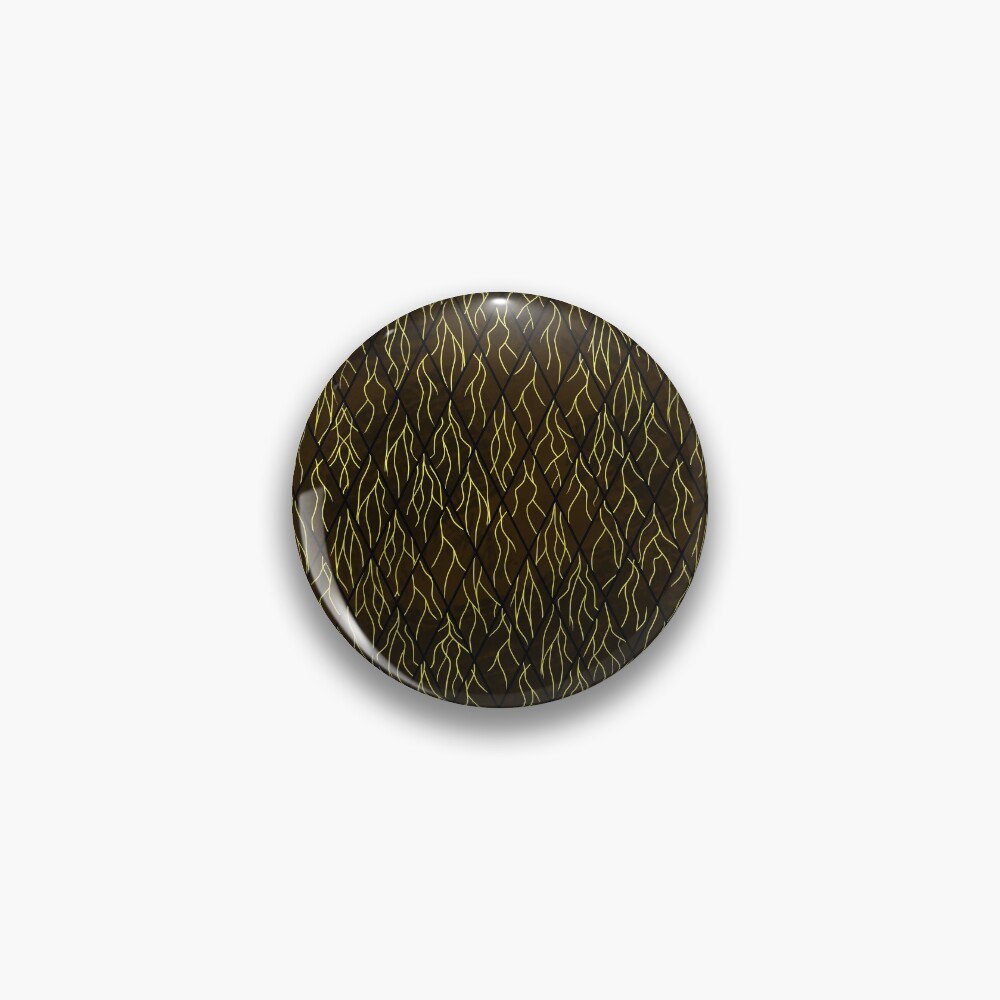 Earthen Scales, Golden Streams Pin