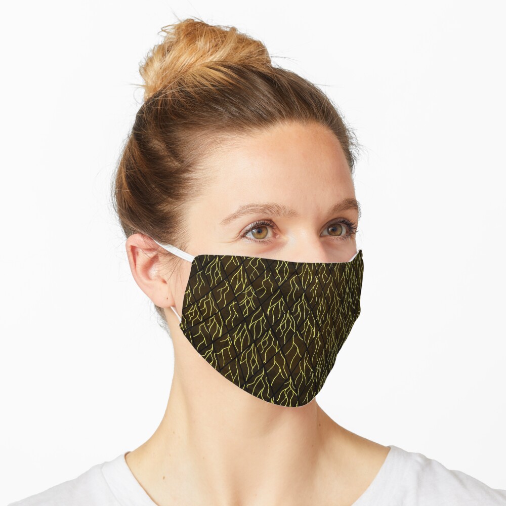 Earthen Scales, Golden Streams Mask
