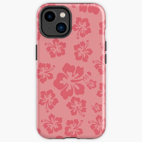 Hawaiian Coral Hibiscus Floral Pattern iPhone Tough Case