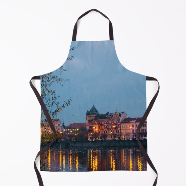Item preview, Night cityscape at Vltava River designed and sold by Carmen Jost.