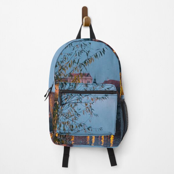 Item preview, Night cityscape at Vltava River designed and sold by Carmen Jost.