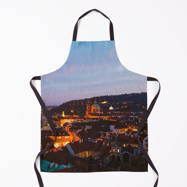 Item preview, City lights from Prague in an aerial view designed and sold by Carmen Jost.