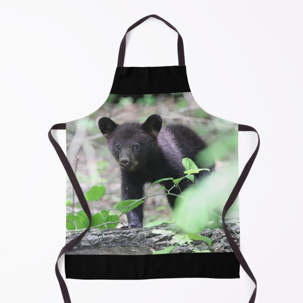 Item preview, Cute Black Bear Cub on a Log designed and sold by Cassie Browning.