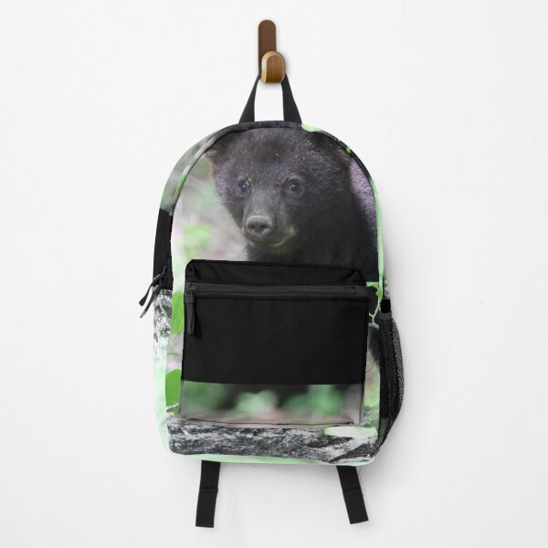 Item preview, Cute Black Bear Cub on a Log designed and sold by Cassie Browning.