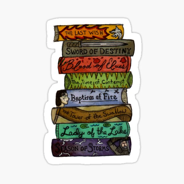 Geralt The Witcher Books Sticker