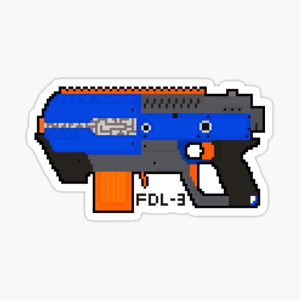 Nerf Classic Logo For Fans Sticker for Sale by AdrianSchaden