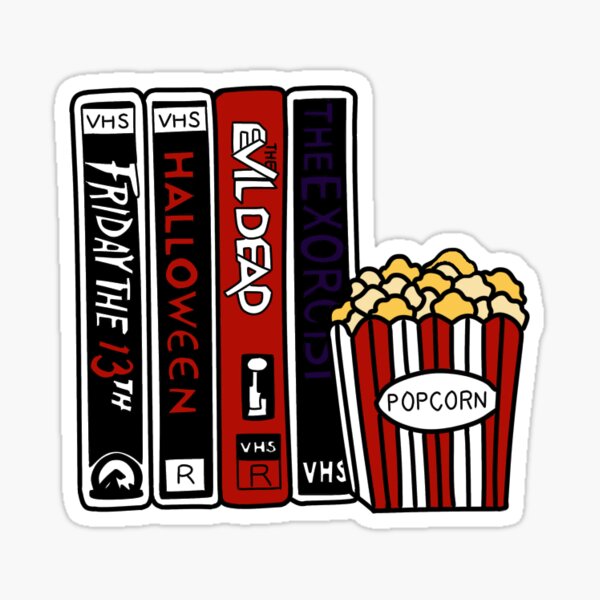 Horror Movies VHS Sticker