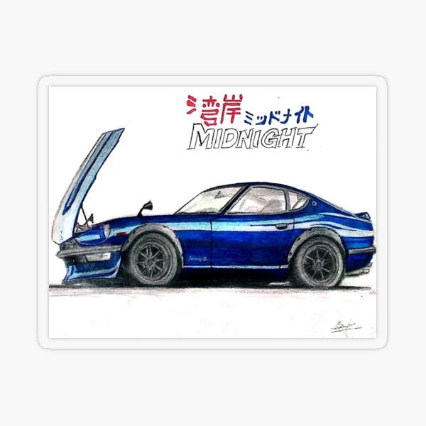 Nissan Fairlady 240z Wangan Midnight | Sticker