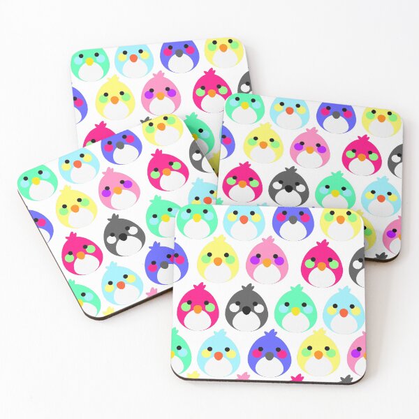 Item preview, Bird pattern White designed and sold by Polka-Dot-Paint.