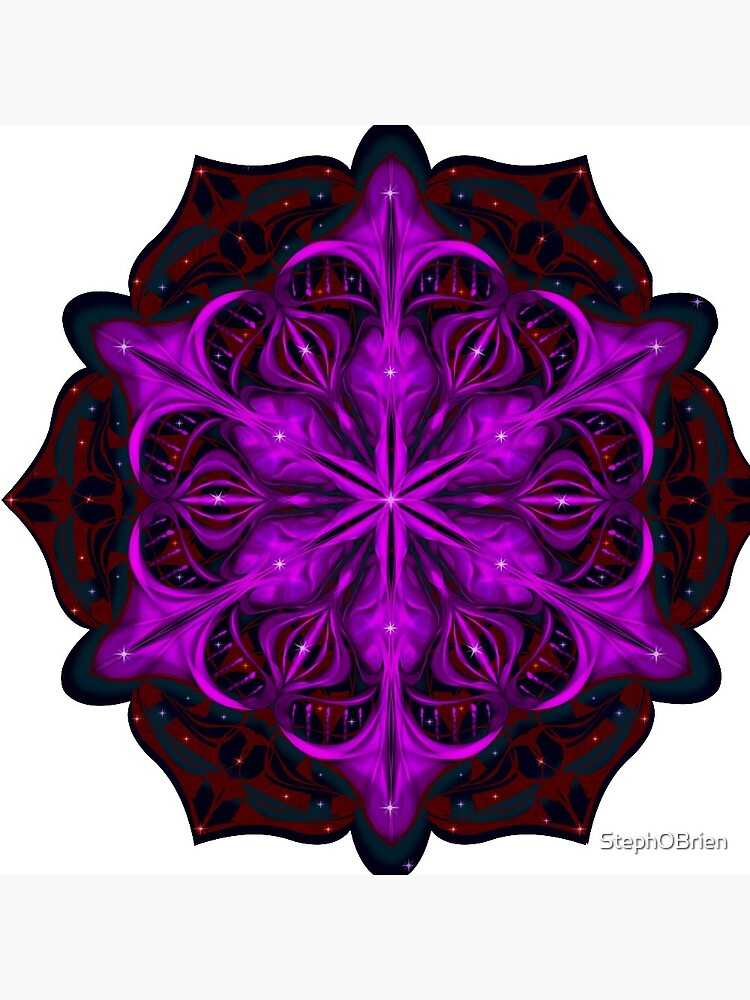 Spaceborne Orchid Snowflake by StephOBrien