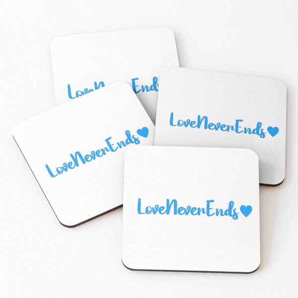 Item preview, Love Never Ends Cursive with a Heart designed and sold by byemma.