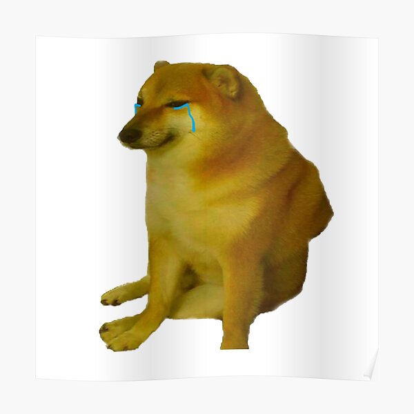 Doge Funny Meme Posters Redbubble - 100 roblox mlg doge hd photos funny memes