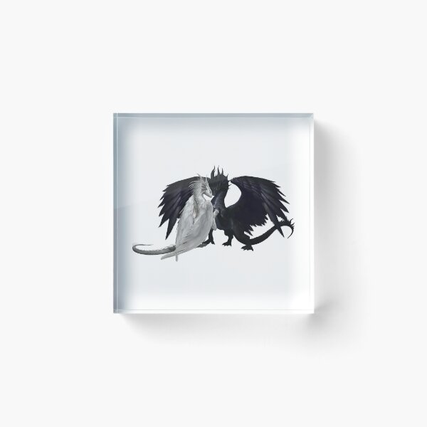Item preview, Black and White Lover Dragons  designed and sold by DragonsAngels.