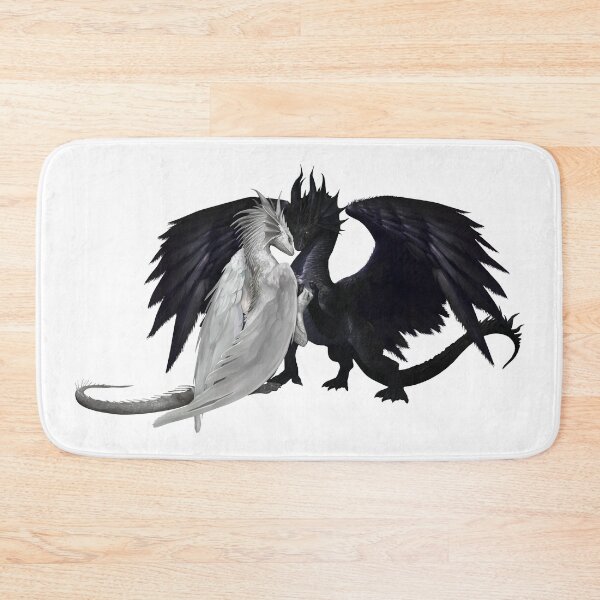 Item preview, Black and White Lover Dragons  designed and sold by DragonsAngels.