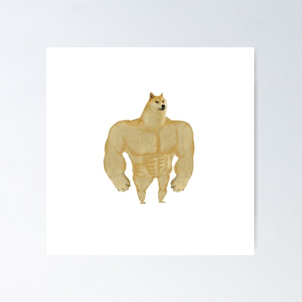 Artikel-Vorschau von Swole Doge-Meme, designt und verkauft von fazar8.