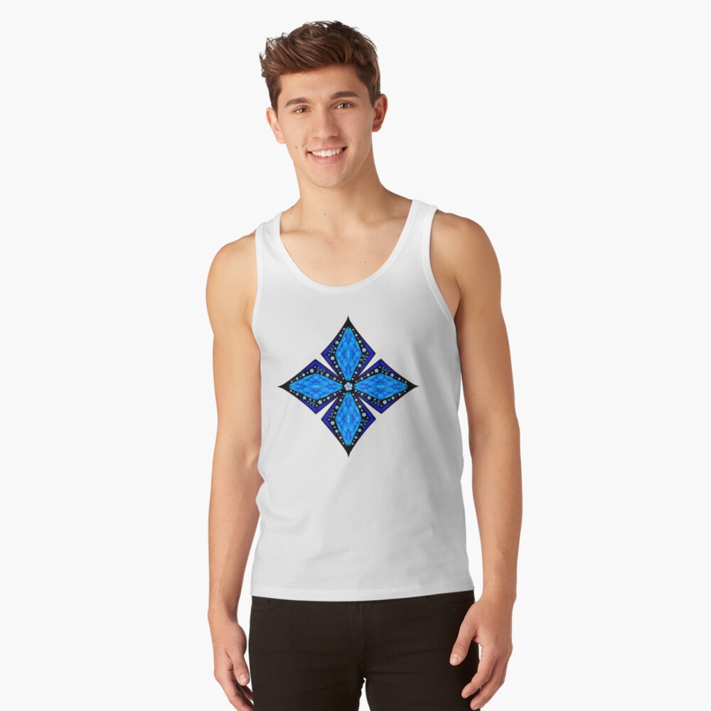 Onyx Beams of Flowers and Gems Tank Top