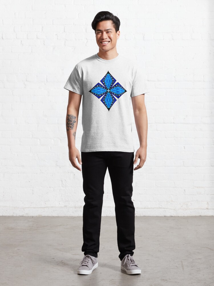 Alternate view of Onyx Beams of Flowers and Gems Classic T-Shirt