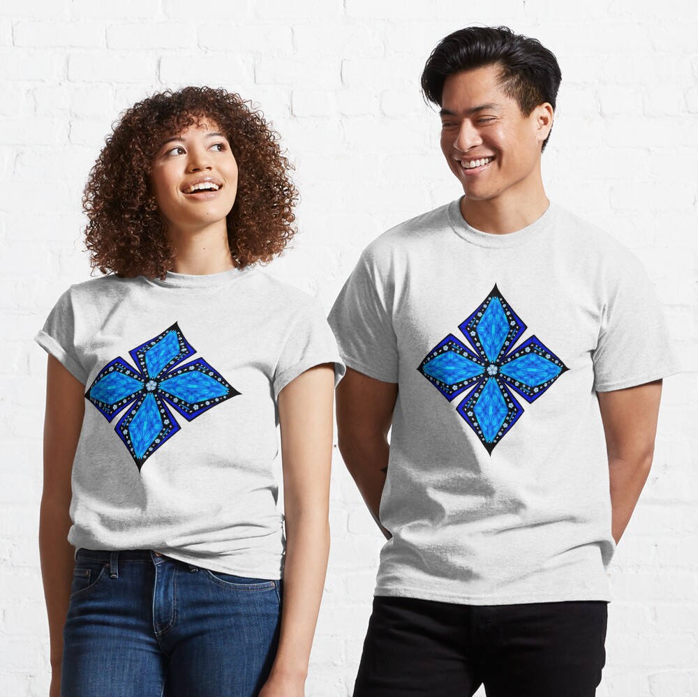 Onyx Beams of Flowers and Gems Classic T-Shirt