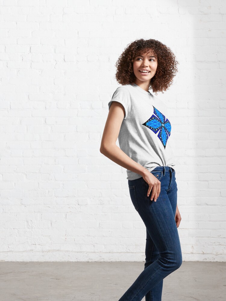 Alternate view of Onyx Beams of Flowers and Gems Classic T-Shirt