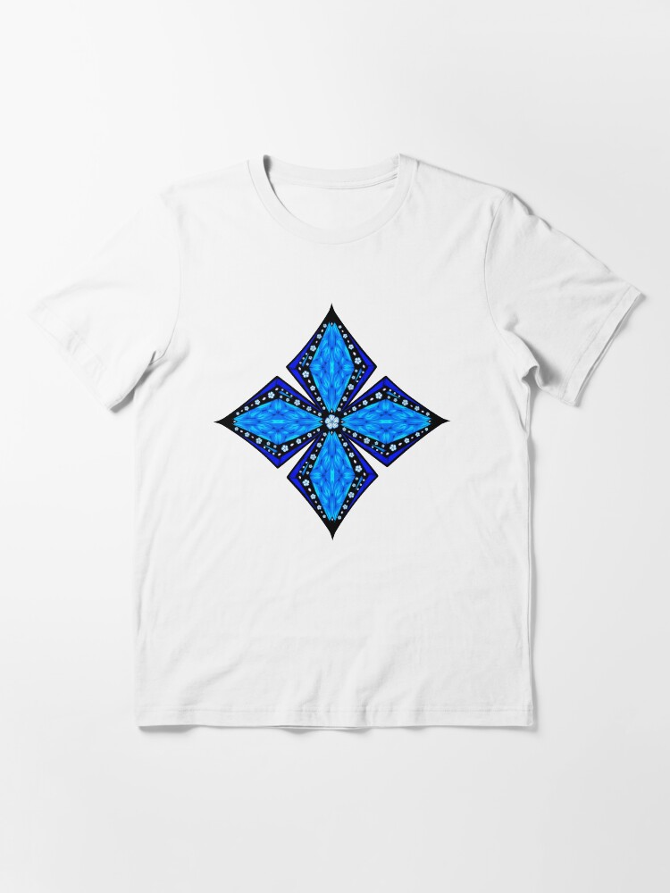 Alternate view of Onyx Beams of Flowers and Gems Essential T-Shirt
