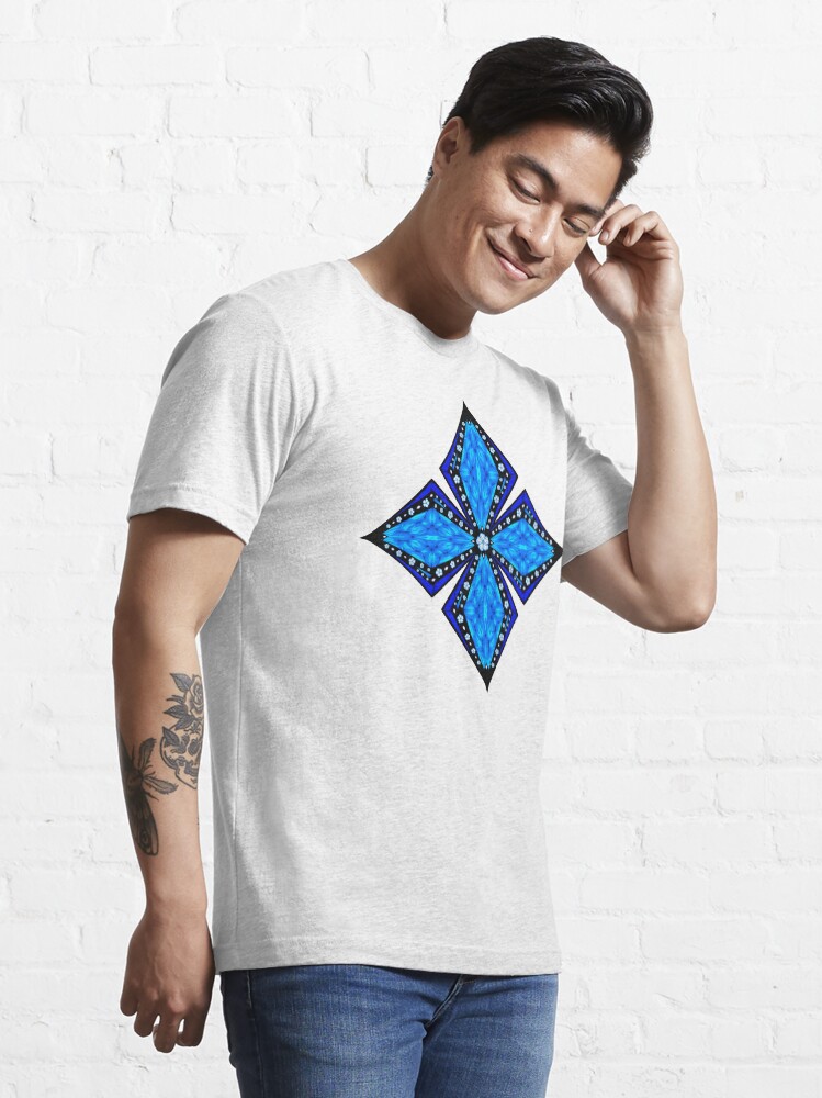 Alternate view of Onyx Beams of Flowers and Gems Essential T-Shirt