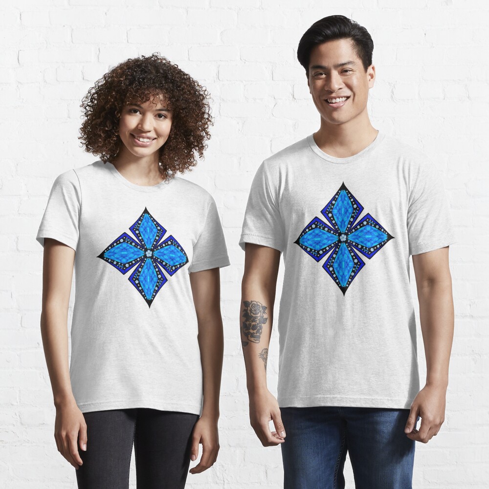 Onyx Beams of Flowers and Gems Essential T-Shirt