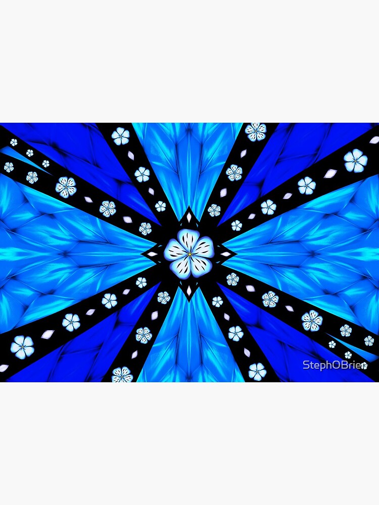Onyx Beams of Flowers and Gems by StephOBrien