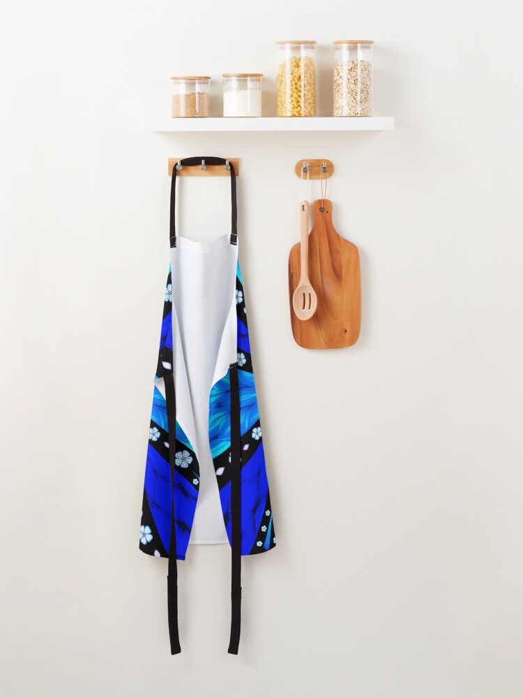 Alternate view of Onyx Beams of Flowers and Gems Apron