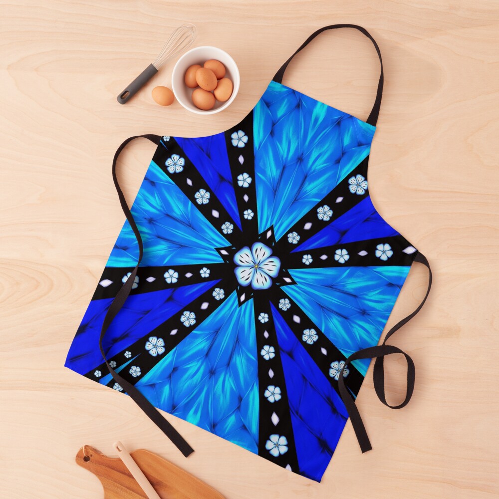 Onyx Beams of Flowers and Gems Apron