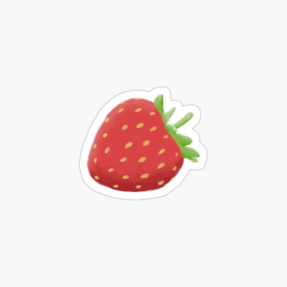 Small strawberry sticker Sticker for Sale by emmyb555