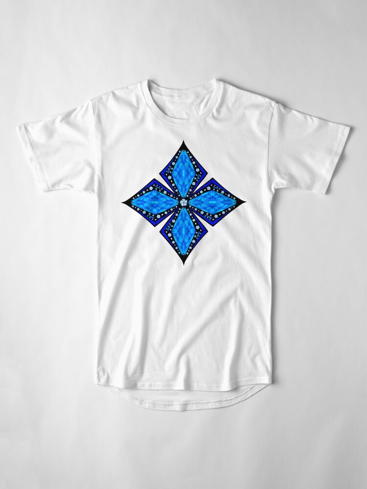Alternate view of Onyx Beams of Flowers and Gems Long T-Shirt