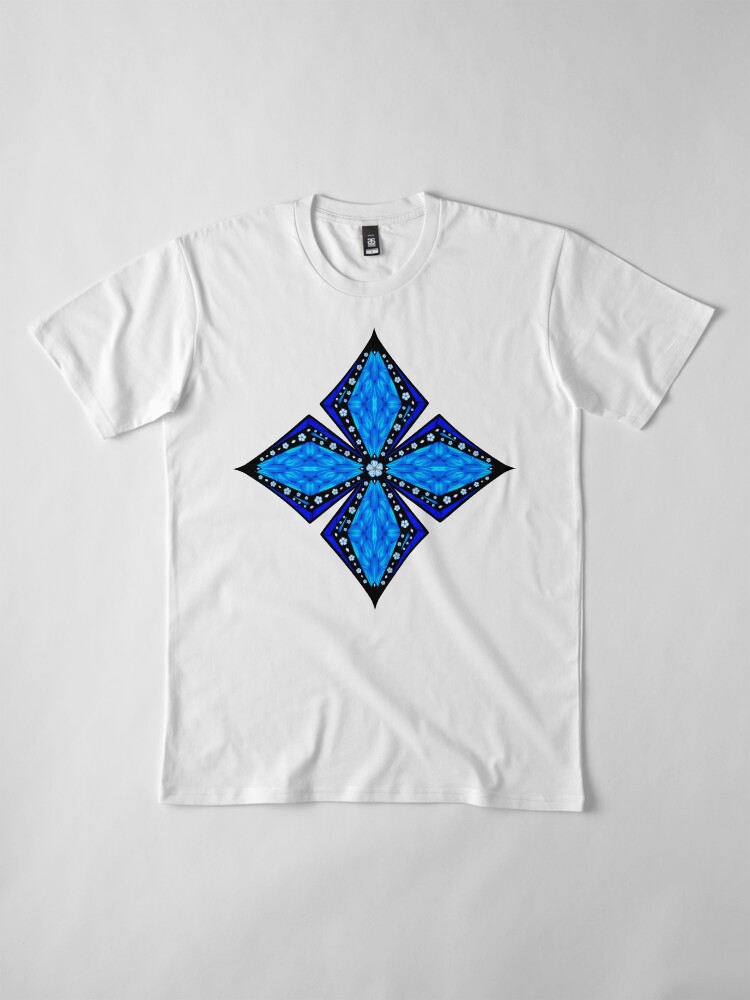 Alternate view of Onyx Beams of Flowers and Gems Premium T-Shirt