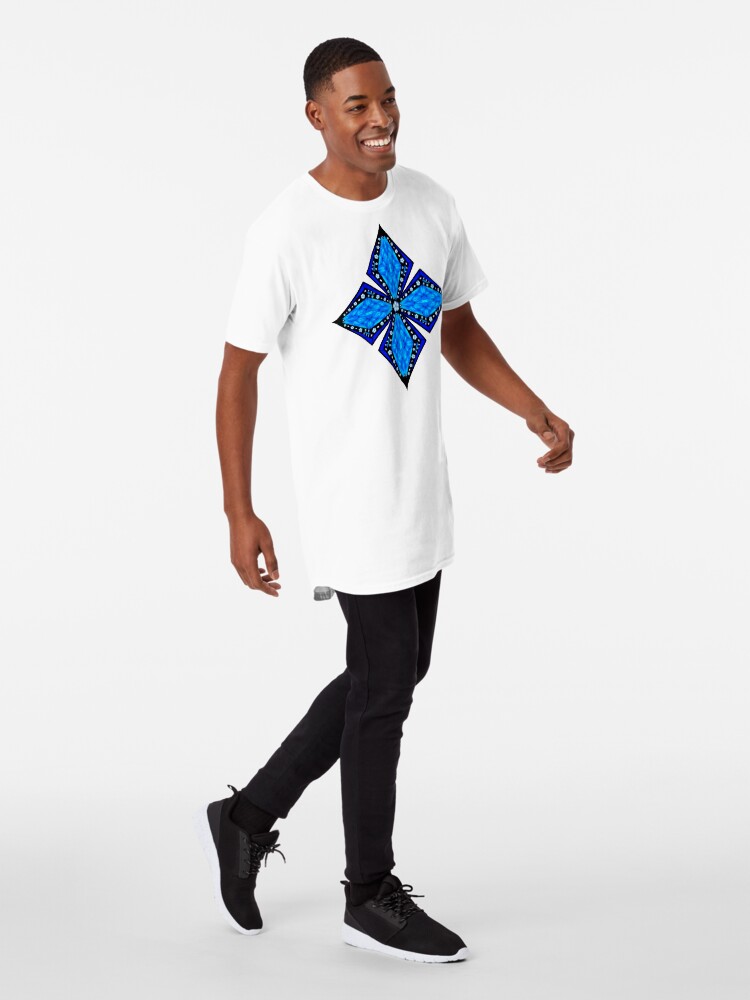 Alternate view of Onyx Beams of Flowers and Gems Long T-Shirt