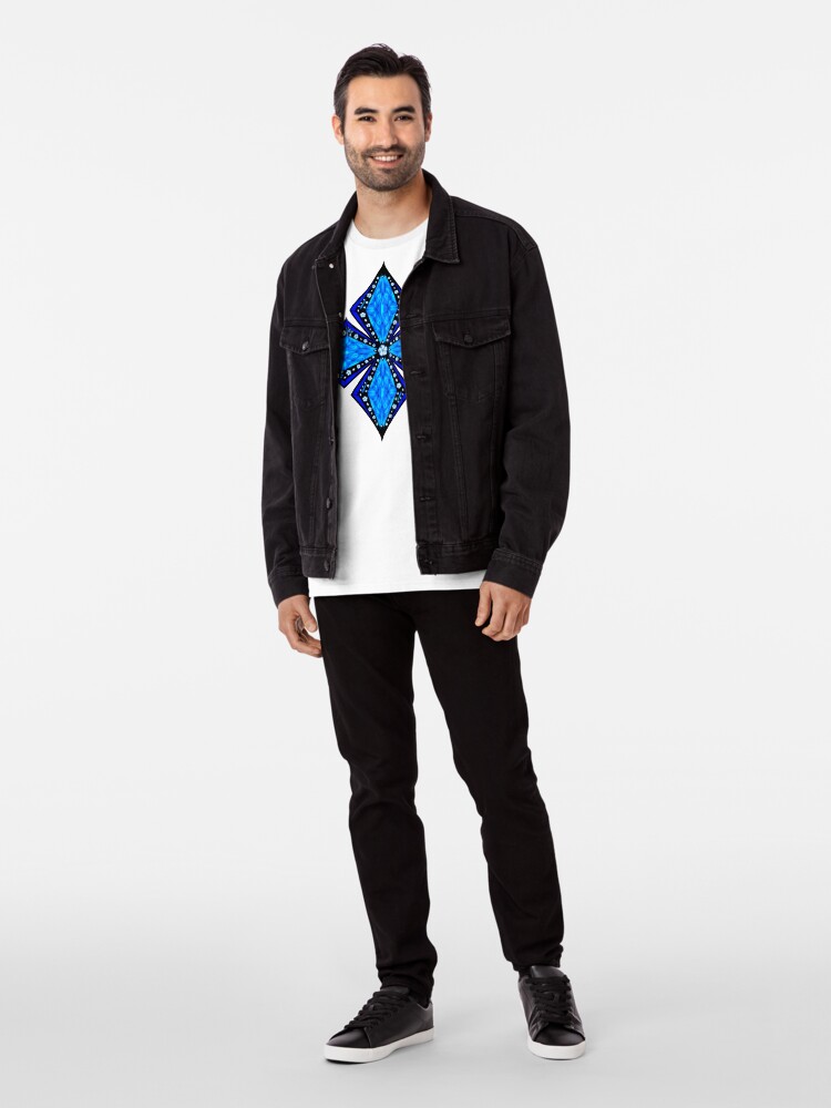 Alternate view of Onyx Beams of Flowers and Gems Premium T-Shirt