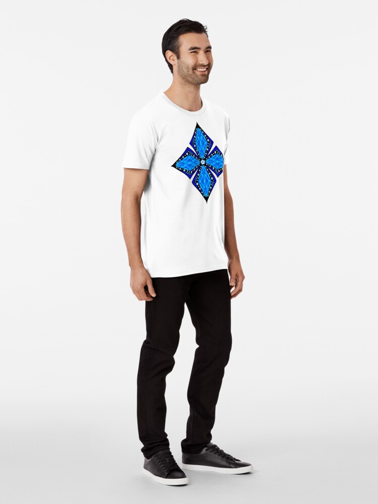 Alternate view of Onyx Beams of Flowers and Gems Premium T-Shirt