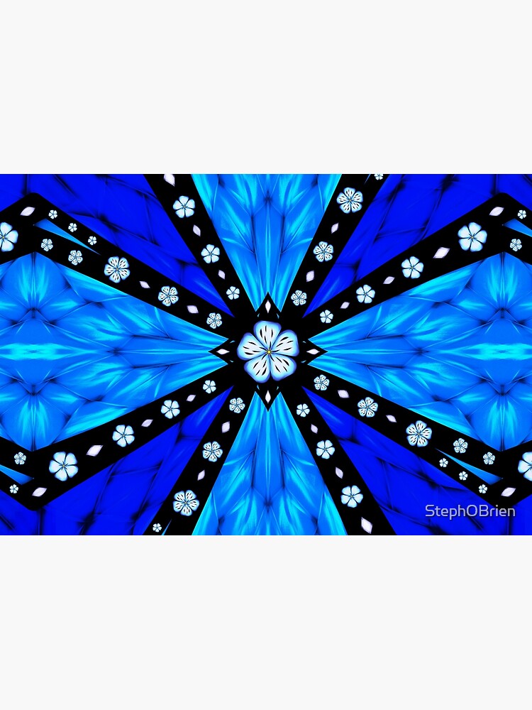 Onyx Beams of Flowers and Gems by StephOBrien