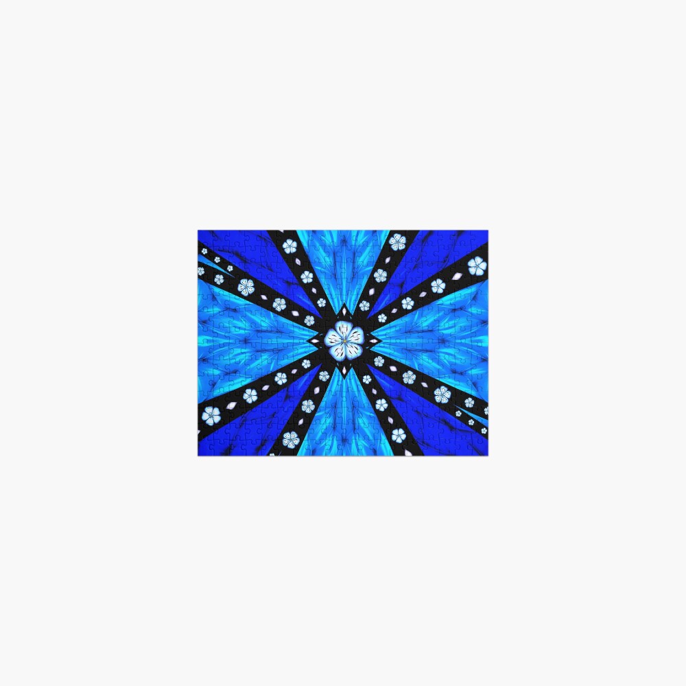 Onyx Beams of Flowers and Gems Jigsaw Puzzle