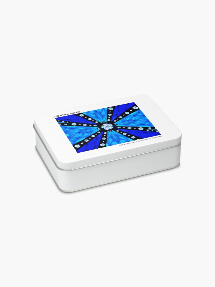 Alternate view of Onyx Beams of Flowers and Gems Jigsaw Puzzle