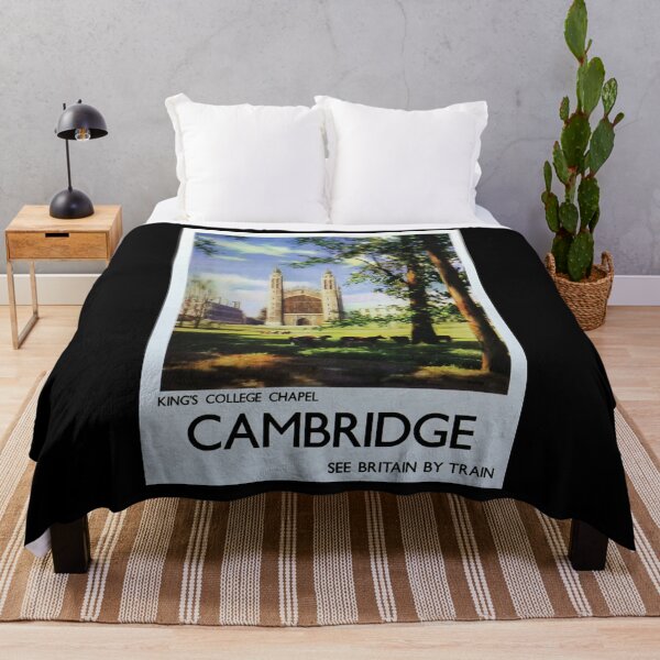 Item preview, Cambridge vintage travel poster designed and sold by stickart-marek.
