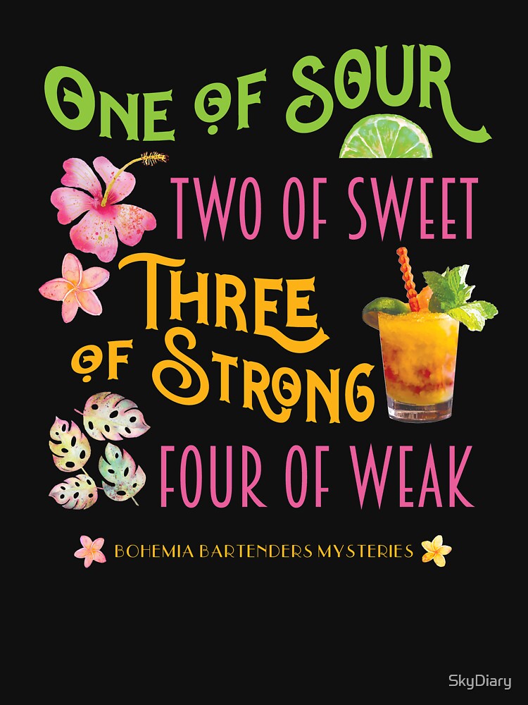 Thumbnail 7 of 7, Classic T-Shirt, "One of Sour, Two of Sweet" Cocktail Formula designed and sold by SkyDiary.