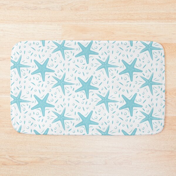 Item preview, Aqua Blue Starfish Pattern | Nautical Summer Print designed and sold by semas.