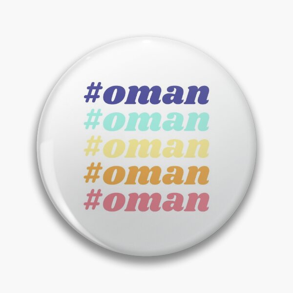 Item preview, Oman Hashtag in Multi Colors with a Stylish Design designed and sold by ArabCorner.