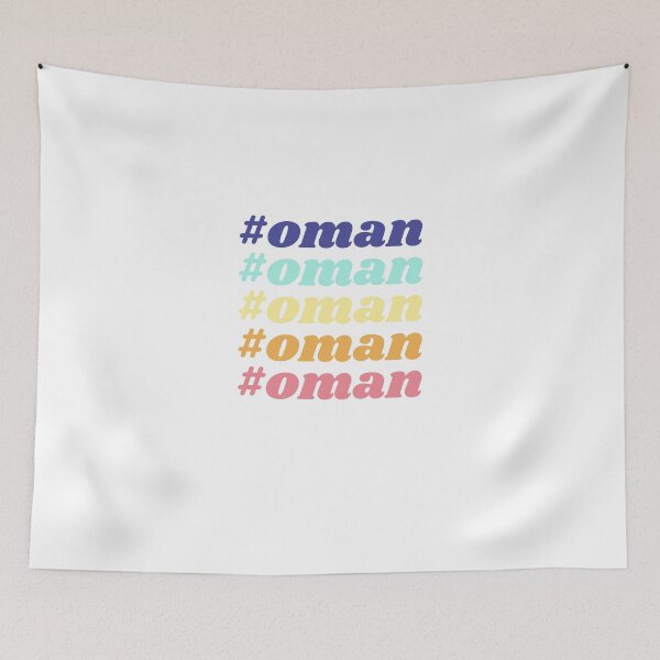 Item preview, Oman Hashtag in Multi Colors with a Stylish Design designed and sold by ArabCorner.