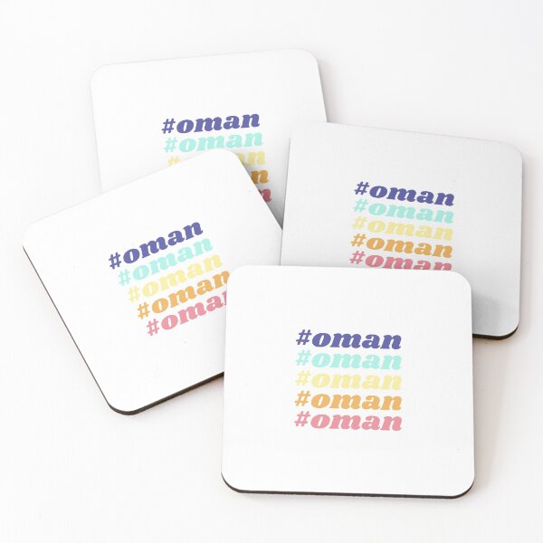 Item preview, Oman Hashtag in Multi Colors with a Stylish Design designed and sold by ArabCorner.