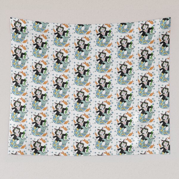 Item preview, Mermaid fantasy cat  designed and sold by OakendOriginals.