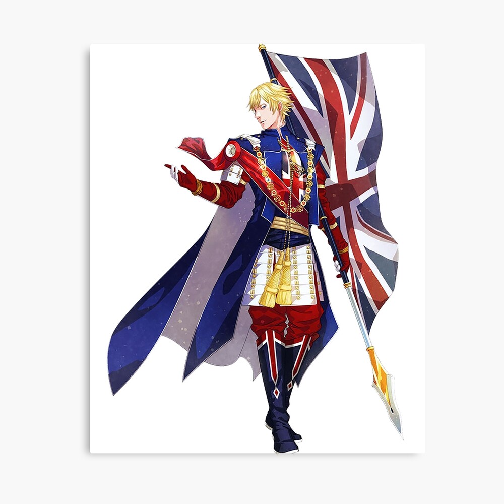 UK Flag Reimagined As Anime Character