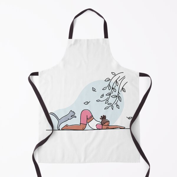 Item preview, YOGA PRACTICE WITH CAT Melting heart pose designed and sold by Trio's Stuff.