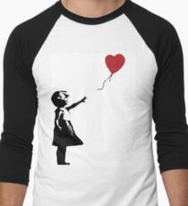 Banksy - Girl With Balloon Men's Baseball ¾ T-Shirt