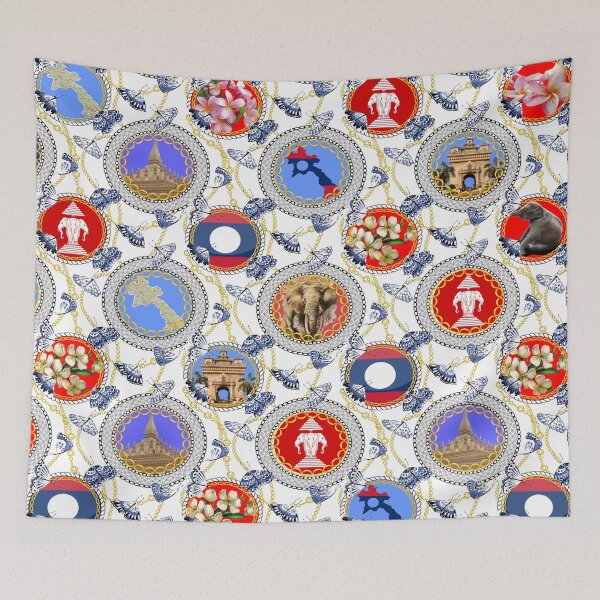 Item preview, LAOS VIENTIENE CHAIN – new looks at Laos’s image – A souvenir pattern with some style. Especially for you - because we know your pretty classy!  designed and sold by JOHNC1.